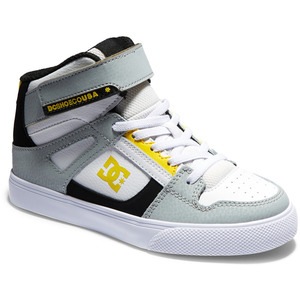Pantofi sport copii DC Shoes Pure High-Top EV, Alb, 32.5