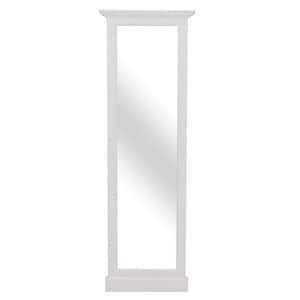 Oglinda inalta hol, culoare alb vopsit P004, 100% lemn masiv