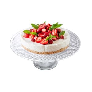 Suport tort 36cm, sticla, DOMOTTI Cristal