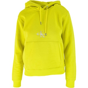 Hanorac femei Calvin Klein Monologo Hoodie, Galben, S