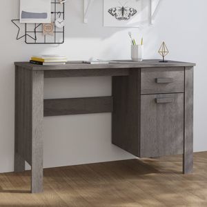 Birou, gri deschis, 113x50x75 cm, lemn masiv de pin