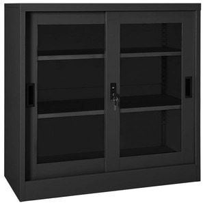 Dulap cu usa glisanta, antracit, 90x40x90 cm, otel