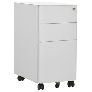 Dulap dosare mobil, gri deschis, 30x45x59 cm, otel
