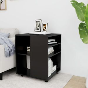 Dulap cu roti, negru, 60x53x72 cm, PAL