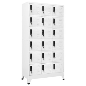 Fiset, alb, 90x40x180 cm, otel