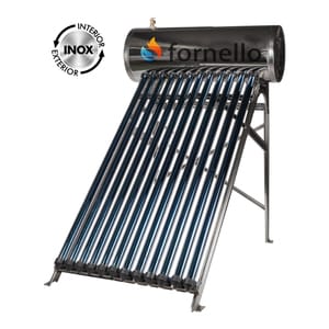 Panou solar presurizat compact FORNELLO SPP-470-H58/1800-12-c cu 12 tuburi vidate de tip heat pipe si boiler din inox de 109 litri