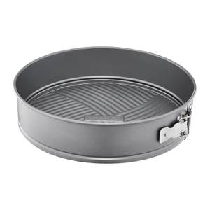 Forma tort 24cm, baza detasabila, invelis antiaderent, otel, AMBITION Silvery
