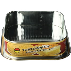 Forma tort 24x24x8cm, baza detasabila texturata, SNB
