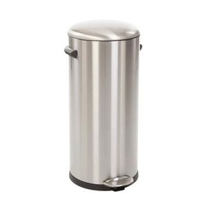 Cos de gunoi EKO, Belle Deluxe, 921730, cu pedala, capacitate 30 L, deschidere/inchidere silentioasa a capacului, corp din otel inoxidabil, rezistent la amprente, inox