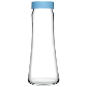 Carafa din sticla cu capac albastru 1L, PASABAHCE Basic