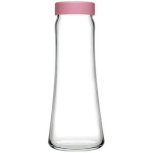 Carafa din sticla cu capac roz 1L, PASABAHCE Basic