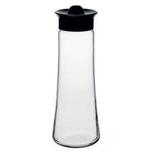 Carafa din sticla cu capac negru 1L, PASABAHCE Basic