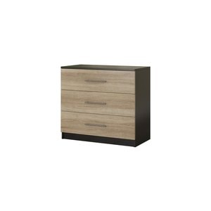 Comoda Beta, Wenge/Sonoma, 90x82x42.5 cm