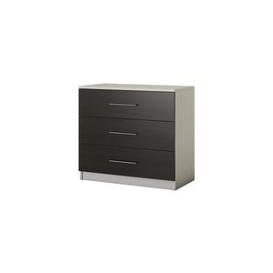 Comoda dormitor Beta, PAL, 90 x 42.5 x 82 cm, alb-wenge