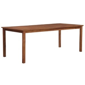 Masa de gradina, 200x100x74 cm, lemn masiv de acacia