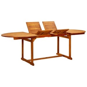Masa de gradina, (160-240)x100x75 cm, lemn masiv de acacia