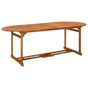 Masa de gradina, 220x90x75 cm, lemn masiv de acacia