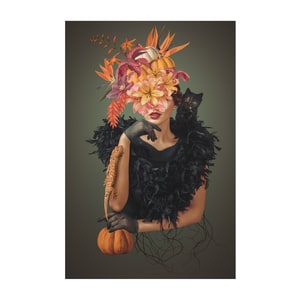 Tablou canvas 4Decor, Hat lady, 60x90cm, DE0156