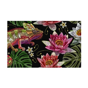 Tablou canvas 4Decor, Chameleon, 60x90cm, DE0384
