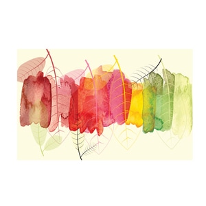 Tablou canvas 4Decor, Colourful leaves, 60x90cm, DE0259