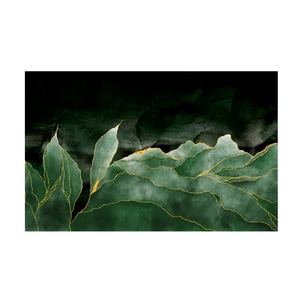 Tablou canvas 4Decor, Watercolour leafs, 60x90cm, DE0288