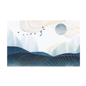 Tablou canvas 4Decor, Line landscape, 95x150cm, DE0311