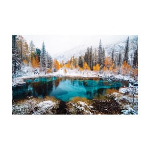 Tablou canvas 4Decor, Snowy lake, 60x90cm, DE0337