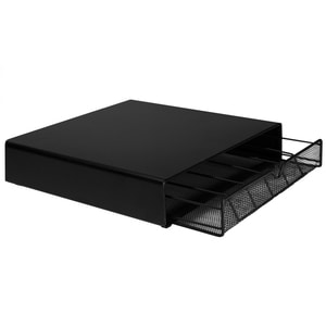 Suport Pentru 36 Capsule, Quasar & Co., Compatibil Dolce Gusto, Cu Suport Cafetiera, Stand Orizontal, 33 X 32 X 7,5 Cm, Metal, Negru