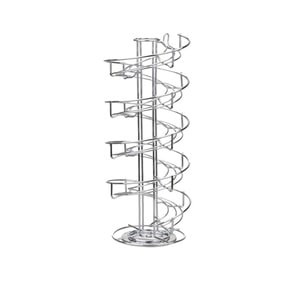 Suport Rotativ Capsule Dolce Gusto, 38 Capsule ,Otel Inoxidabil, K-Cup, Side-By-Side, 41 X 18.5 X 18.5 Cm, Argintiu