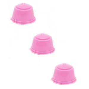 Set 3 Capsule Cafea, Reutilizabila, Reincarcabila, Compatibil Dolce Gusto, Rose