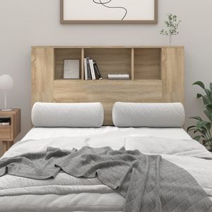 Tablie pat VIDAXL, lemn, 120 x 18.5 x 104.5 cm, stejar sonoma