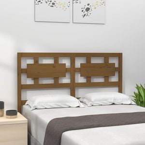 Tablie pat VIDAXL, lemn masiv, 145.5 x 4 x 100 cm, maro miere
