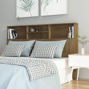 Tablie pat VIDAXL, lemn, 160 x 19 x 103.5 cm, stejar maro