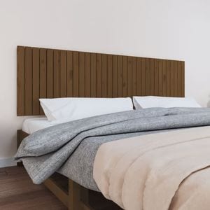 Tablie pat VIDAXL, lemn, 204 x 3 x 60 cm, maro miere