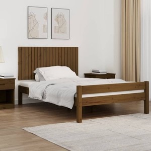 Tablie pat VIDAXL, lemn, 127.5 x 3 x 60 cm, maro miere