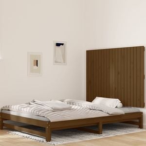 Tablie pat VIDAXL, lemn, 127.5 x 3 x 90 cm, maro miere