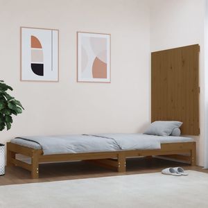 Tablie pat VIDAXL, lemn masiv, 82.5 x 3 x 90 cm, maro miere