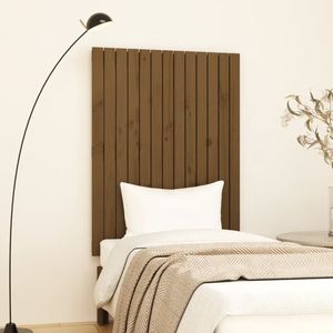 Tablie de pat pentru perete, maro miere, 82,5x3x110 cm lemn pin