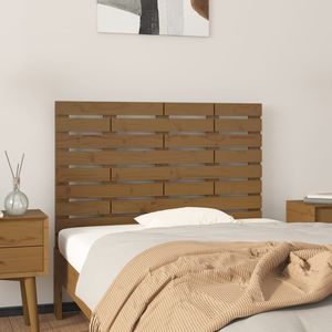 Tablie de pat pentru perete, maro miere, 81x3x63 cm, lemn pin