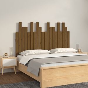 Tablie pat VIDAXL, lemn, 127.5 x 3 x 80 cm, maro miere