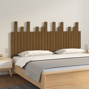 Tablie pat VIDAXL, lemn, 159.5 x 3 x 80 cm, maro miere