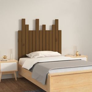 Tablie de pat pentru perete, maro miere, 82,5x3x80 cm, lemn pin
