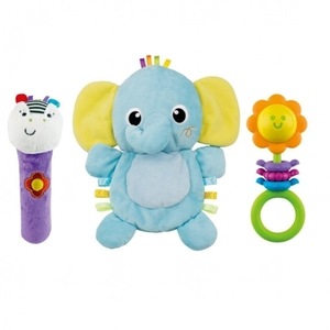 Set 3 Jucarii Zornaitoare WinFun pentru Bebelusi Elephant
