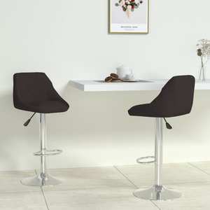 Scaune de bar, 2 buc., negru, piele ecologica