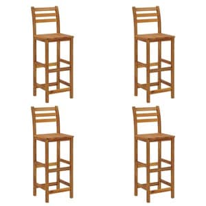 Taburete de bar, 4 buc., lemn masiv de acacia