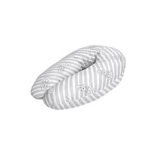 Perna multifunctionala, Lorelli, bumbac ranforce, 190 cm, Grey Striped