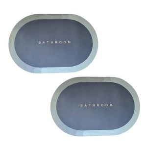 Set 2 covorase baie SIKS Model Bathroom, 60 x 90 cm, bleu