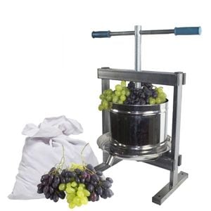 Teasc / Presa din inox pentru struguri si fructe, Vilen, 10 litri, picioare