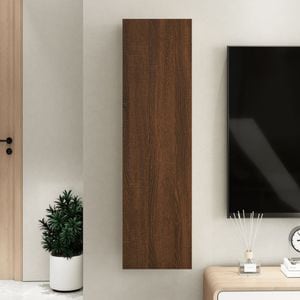 Comoda VidaXL Sol-826680, lemn, 30.5 x 30 x 110 cm, stejar maro