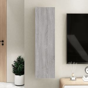 Comoda VidaXL sol-826678, lemn, 30.5 x 30 x 110 cm, gri sonoma